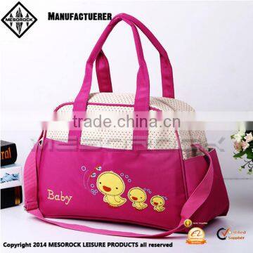 2016 China Wholesale Fashion Baby Custom Cotton Mummy Baby Bag photo-3