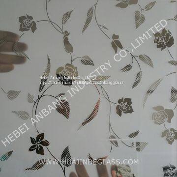 Design Glass Clear Fosted Titanium Glass, High Quality Titanium Coated Mirror Glass, Decorative Art Glass photo-3
