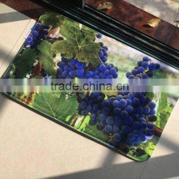 Purple Grapes Harvest Printed Non Woven Carpet