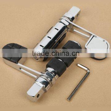 Chrome Skull Foot Peg Footrest Heel Stirrup Rest For Honda VTX1800 VTX1300 2002-2011 10 photo-5