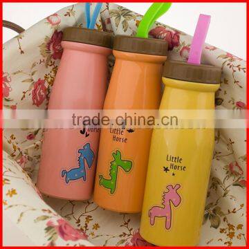 350ML Hot and Cold Double Wall Vacuum Insulated Stainless Steel Drink Bottle Little Horse Design photo-4