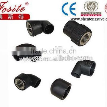 China New pe water pipe fittings, hdpe female threaded elbow