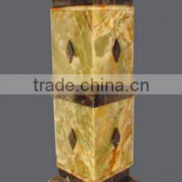 NATURAL GREEN ONYX PEDESTALS photo-3