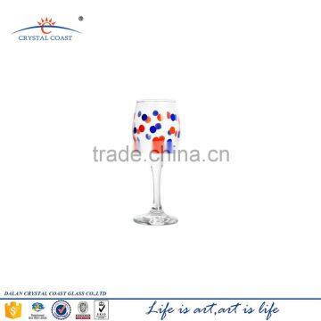 Wholesale high quality Handmade Spanish Long Stem Unique Bohemia Crystal Wine Glass