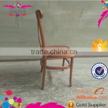 New Design Wooden Stackable X Back Hotel Chair photo-3