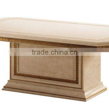 Italian Solid Wood 24K Gold Plated Sectional Upholstery Sofa With Matching End Table And TV Cabinet(MOQ=1 SET) photo-6