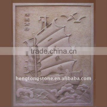 Sandstone Wall Relief Carving