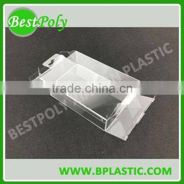 Cheap price small clear plastic packaging PVC folding box