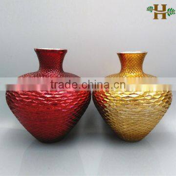 silver electroplating glass vases for decoration