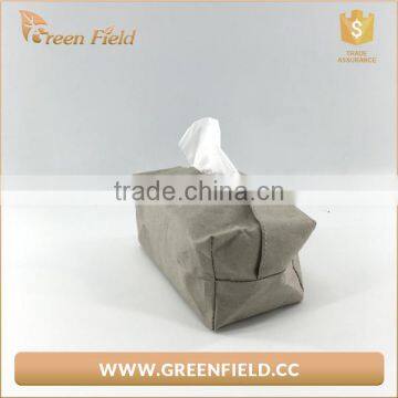 Water Resistant Grey Kraft Paper Tissue Case,2017 New Style Grey Paper Tissue Case photo-2