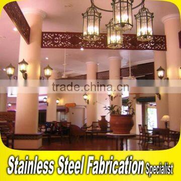 Customed Design Luxury Stainless Steel Interior Hotel Lobby Decoration photo-5