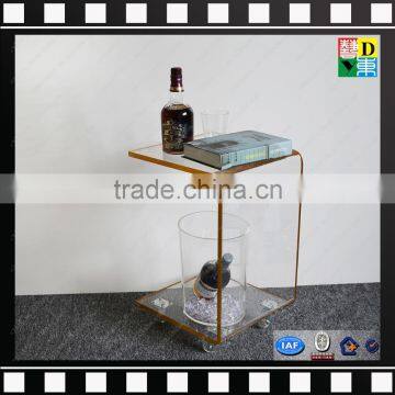 Acrylic Luggage Cart Food Serving Cart Modern Clear Acrylic Hotel Trolley From China Manufacturer photo-6