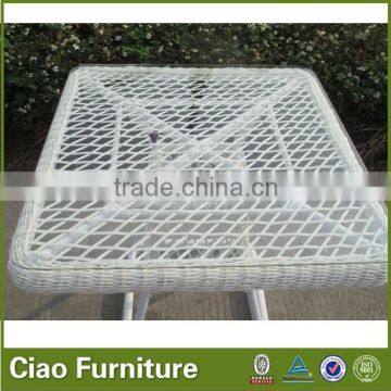 Powder Coated Home Rattan Outdoor Table photo-3