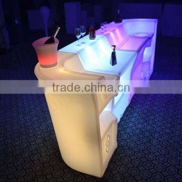 PE Material Illuminated Remote Control Led Bar Table for Party photo-2