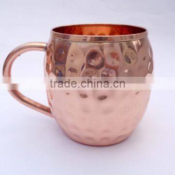 DEEPLY HAMMERED 100% COPPER MOSCOW MULE MUGS photo-4