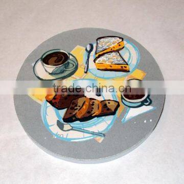 Customized Cheap Wooden Tea Cup Coaster, Tea Placement Cup Mat Coaster, Handmade Mule Mug Coaster, Custom MDF Wood Coaster photo-2