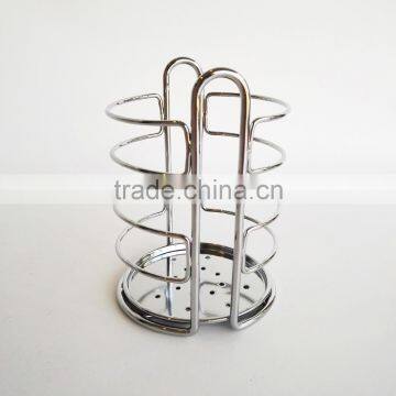 WI2910 D11CM Square Chrome Metal Wire Utensils Holder photo-3
