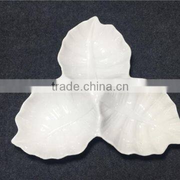 Bulk Ceramic Plates Leaf Shape photo-6