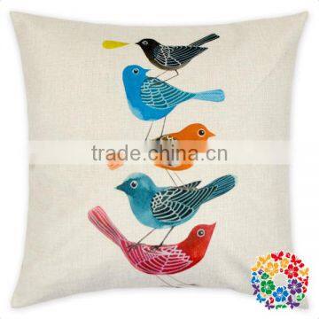 Swans Printed Square Shape Sofa Pillow Cover Wholesale Pillow Cases photo-3