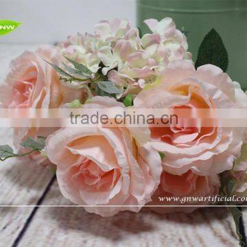 GNW FL-RS52-7-4 Rose and Hydrangea Artificial Flower for Decoration photo-2