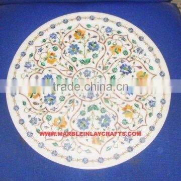 Marble Inlay Decorative Handmade Plate