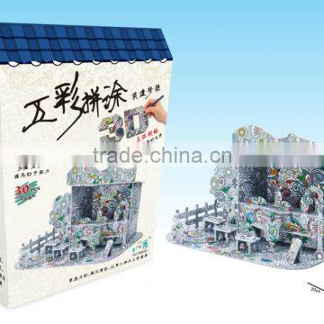 Newly-developed 3D Painting Paper Puzzle for Kids LT8883D photo-2