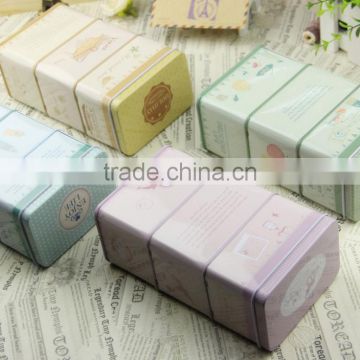 Wholesale air tight square tea tin can Custom airtight metal tin tea canister