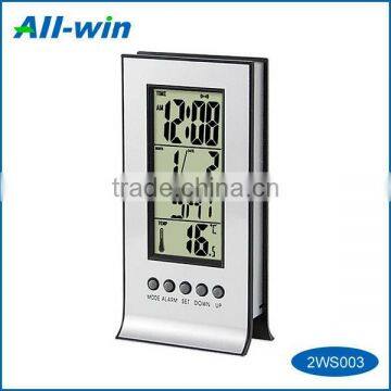 indoor & outdoor use soil testing humidty &thermometer test multifunctional alarm clock