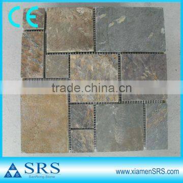 Roman pattern natural slate floor tile