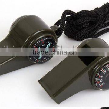 Hot Sale Plastic Whistle With Compass and Thermometer photo-3