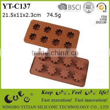 silicone chocolate mould/ fondant mould with flower shape