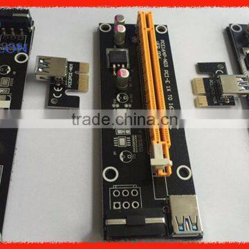 4PIN PCI-E Molex Risers with Power Supply PCIE 1X to 16X +USB 3.0 Extender Cable Sata to IDE for Bitcoin Litecoin Miner