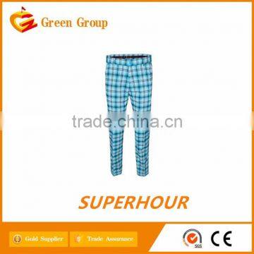 Non- ironing golf long pants for March promotion