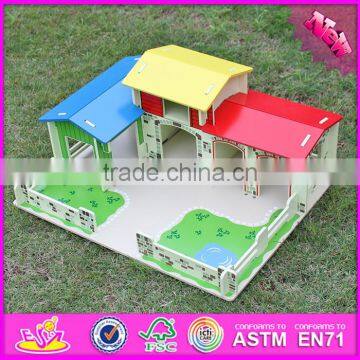 2016 New Design Kids Wooden Toy Farm Buildings W06A167 photo-5
