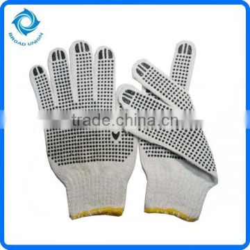 PVC Dotted Knitting Cotton Gloves