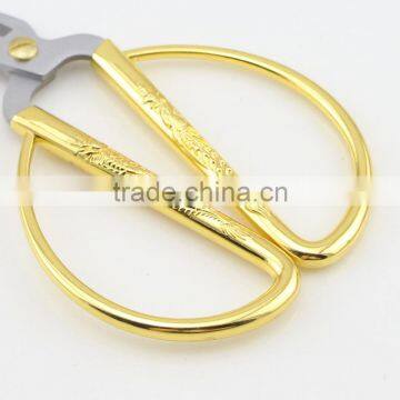High Quality Mini Stainless Steel Blade Gold Plating Handle Sewing Scissors photo-5