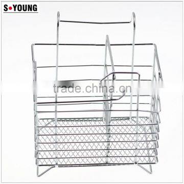 43005 Steel Wire Sink Basket Cutlery Holder Cooking Utensils Storage Kitchen Rack photo-2