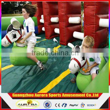 Made in china inflatable pony horse racing for kids and adult play