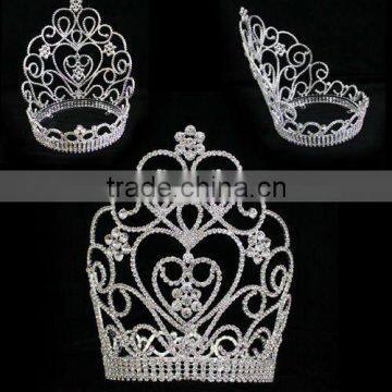 Beauty Pageant Jewelry Large Rhinestone Fashion Tiaras photo-2
