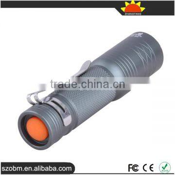 Wholesale Price XP-E LED 650 Lumens 3 Mode Tail Switch Aluminum LED Flashlight Torch