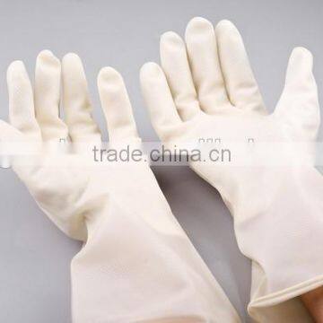 White Nitrile Washing Up Household Rubber Gloves photo-3