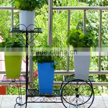 Garden Square Plastic Flower Colorful Pot photo-2
