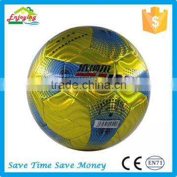Factory Wholesale Price Pvc Laser Shiny Butyl Baldder Football Soccer Ball for Adults photo-4