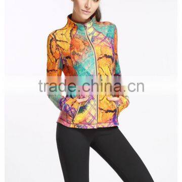 2017 customized sublimation fashion outdoor woman jacket