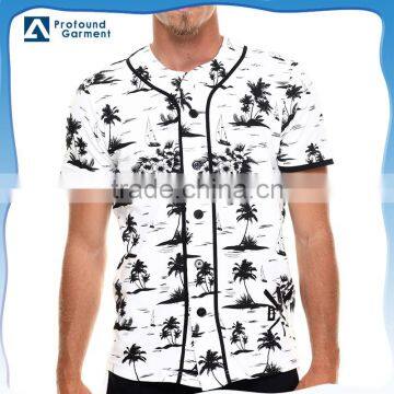 fashion mens custom sublimation camo baseball jerseys