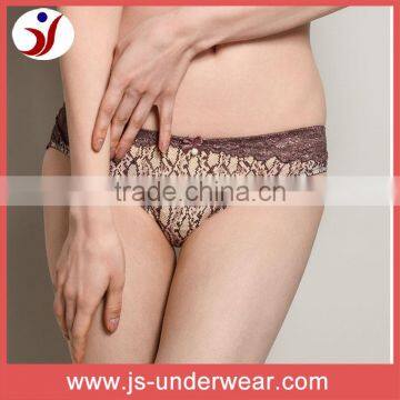 Ladies fashion nylon plastic thong panties