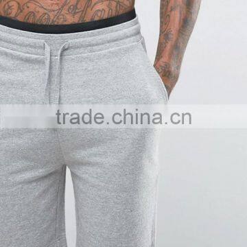 High Quality New Design Custom Drawstring Waist Black Piping Cotton Viscose Breathable Jersey Grey Men's Running Fashion SHorts photo-3