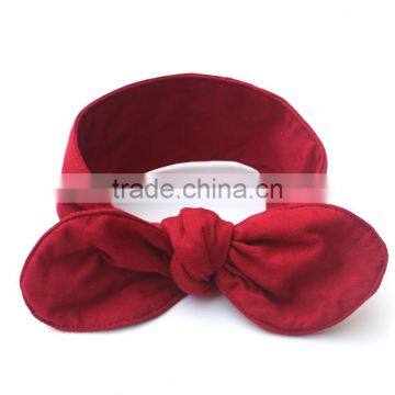 Girl Rabbit Headband Newborn Kids Cotton Elastic Hair Band Baby Top Headband photo-2