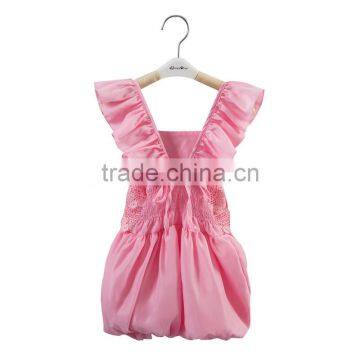 2017 Wholesale Children's Boutique Pink Clothing Kids Bulk, Baby Romper photo-2