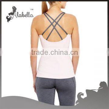 Powerfully Poised Bra Tank Strappy Open Back With Extra Support With Bulit-in Bra photo-2